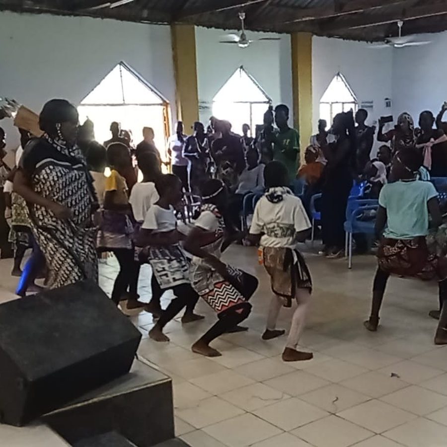Learners performing a cultural dance on Culture Day at Young Masters Academy