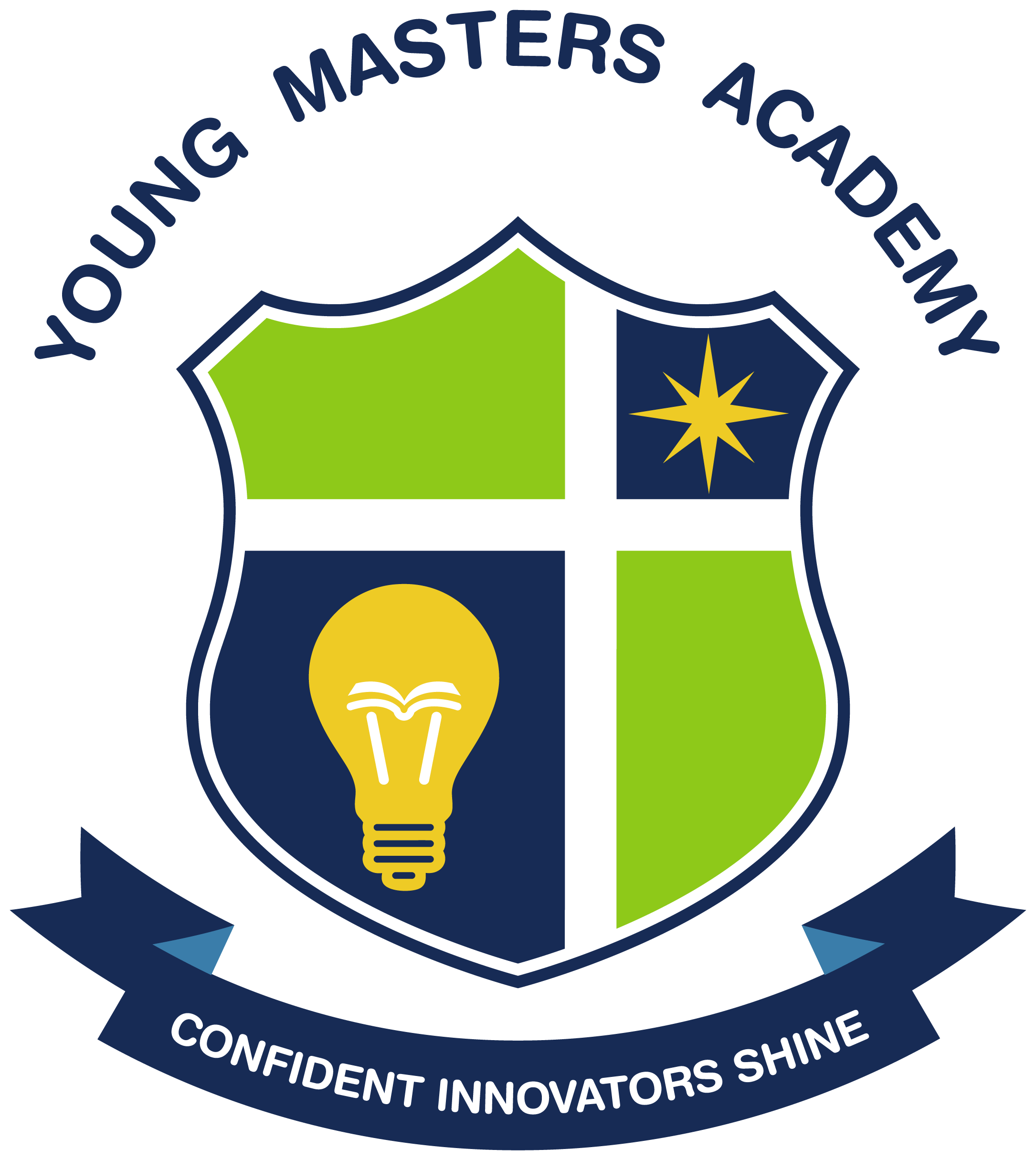 Young Masters Academy logo — Confident Innovators, SHINE!